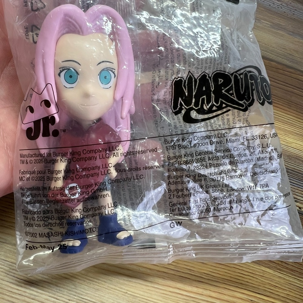 2025 Burger King Naruto Sakura Haruno King Jr Meal Toy Sealed New #2